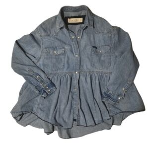 We The Free Dylan Babydoll Chambray Shirt
